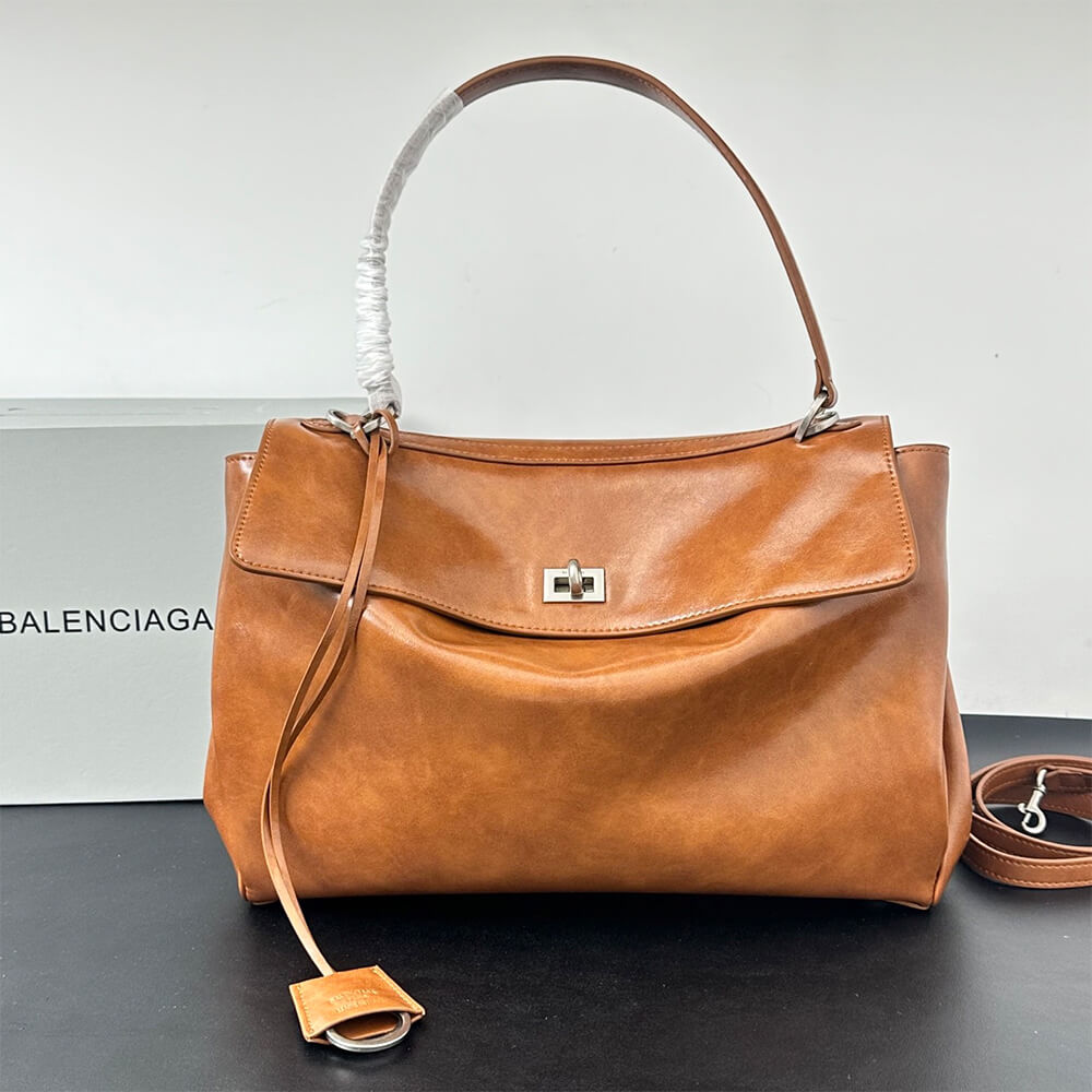Women’s Rodeo Handbag Medium in Tan Cowboy(HIGH-END GRADE)