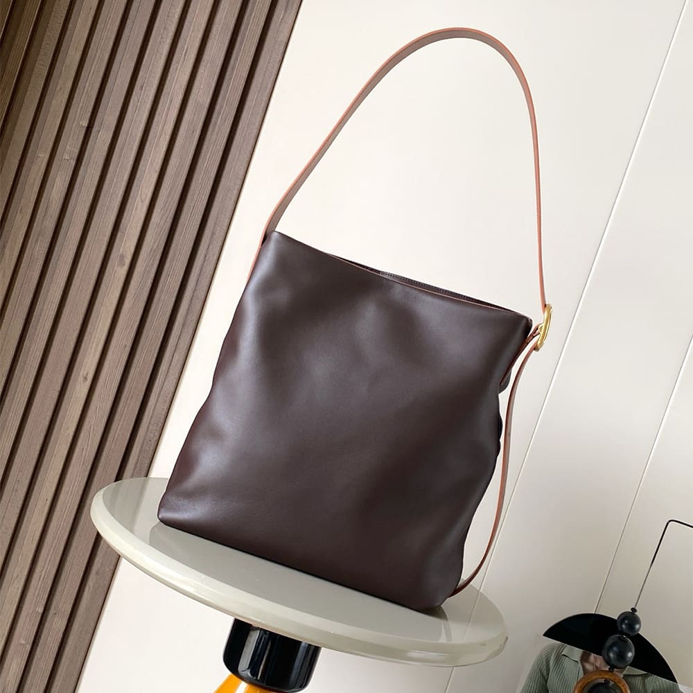 L0ew* Draped tote in mellow nappa lambskin(HIGH-END GRADE)