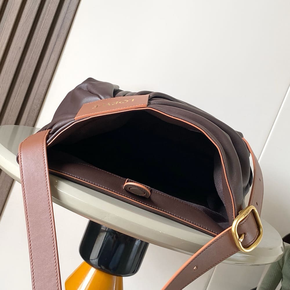 L0ew* Draped tote in mellow nappa lambskin(HIGH-END GRADE)