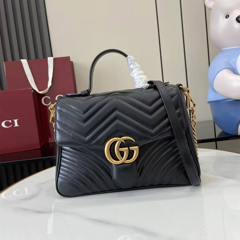 Gvc*1 GG Marmont Small Top Handle Bag(HIGH-END GRADE)