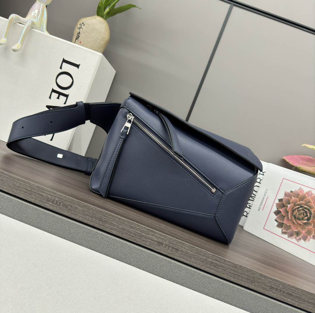 L0ew* Small Puzzle Edge bumbag in classic calfskin(HIGH-END GRADE)