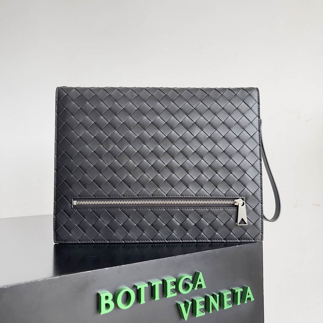 B0tt*ga Ven*ta Intrecciato Document Case With Wristlet(HIGH-END GRADE)