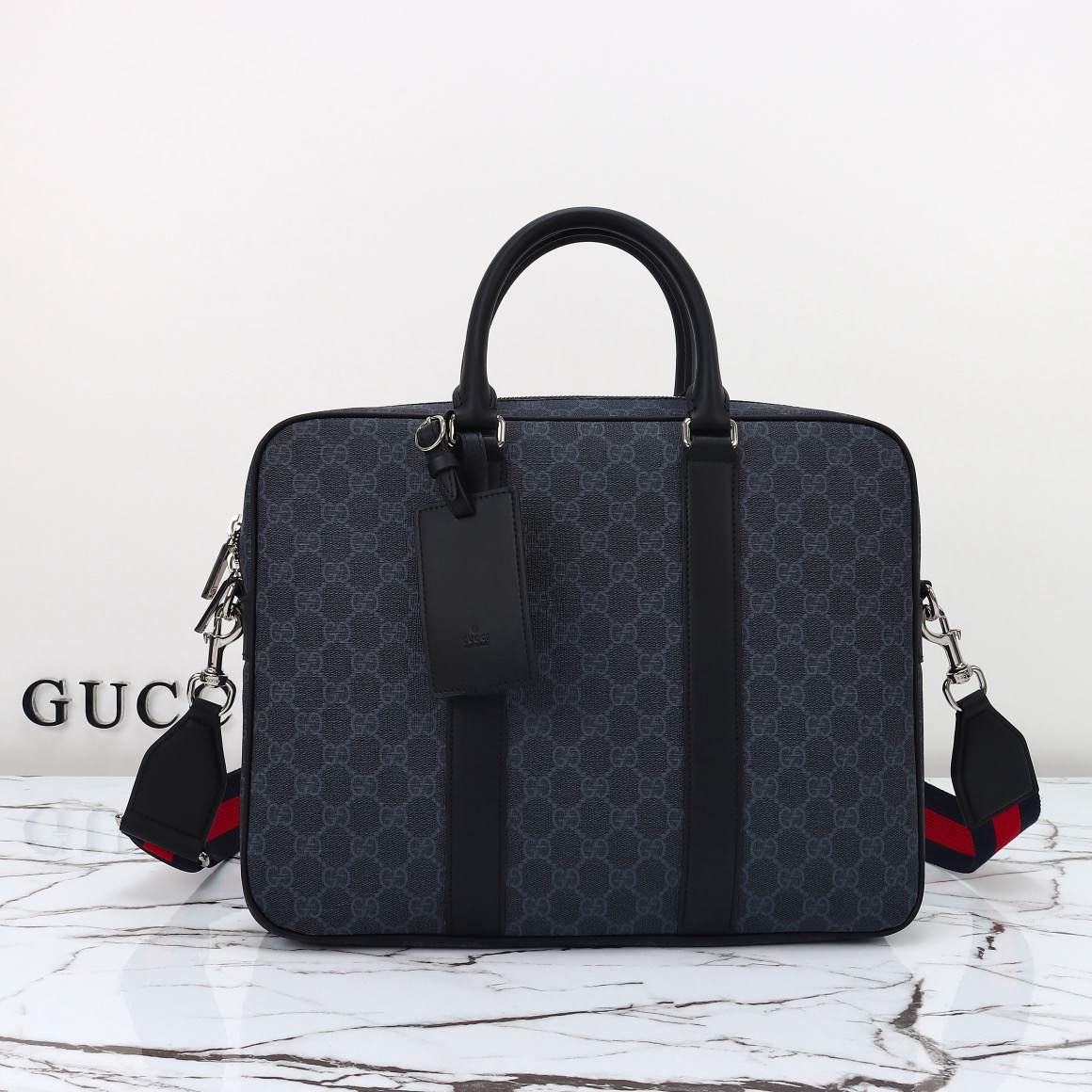 GG Black medium briefcase(HIGH-END GRADE)