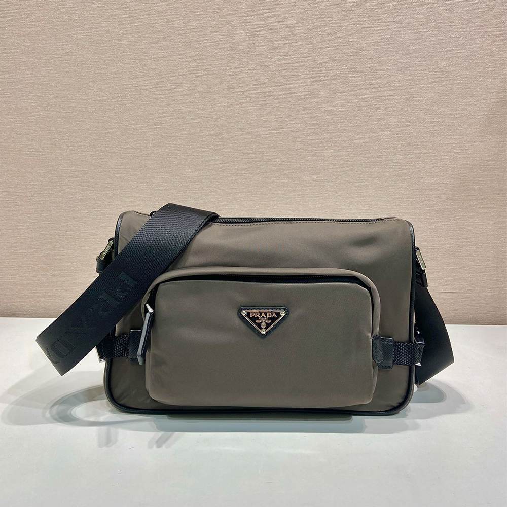 Pra*a Medium Re-Nylon and Saffiano leather shoulder bag(HIGH-END GRADE)