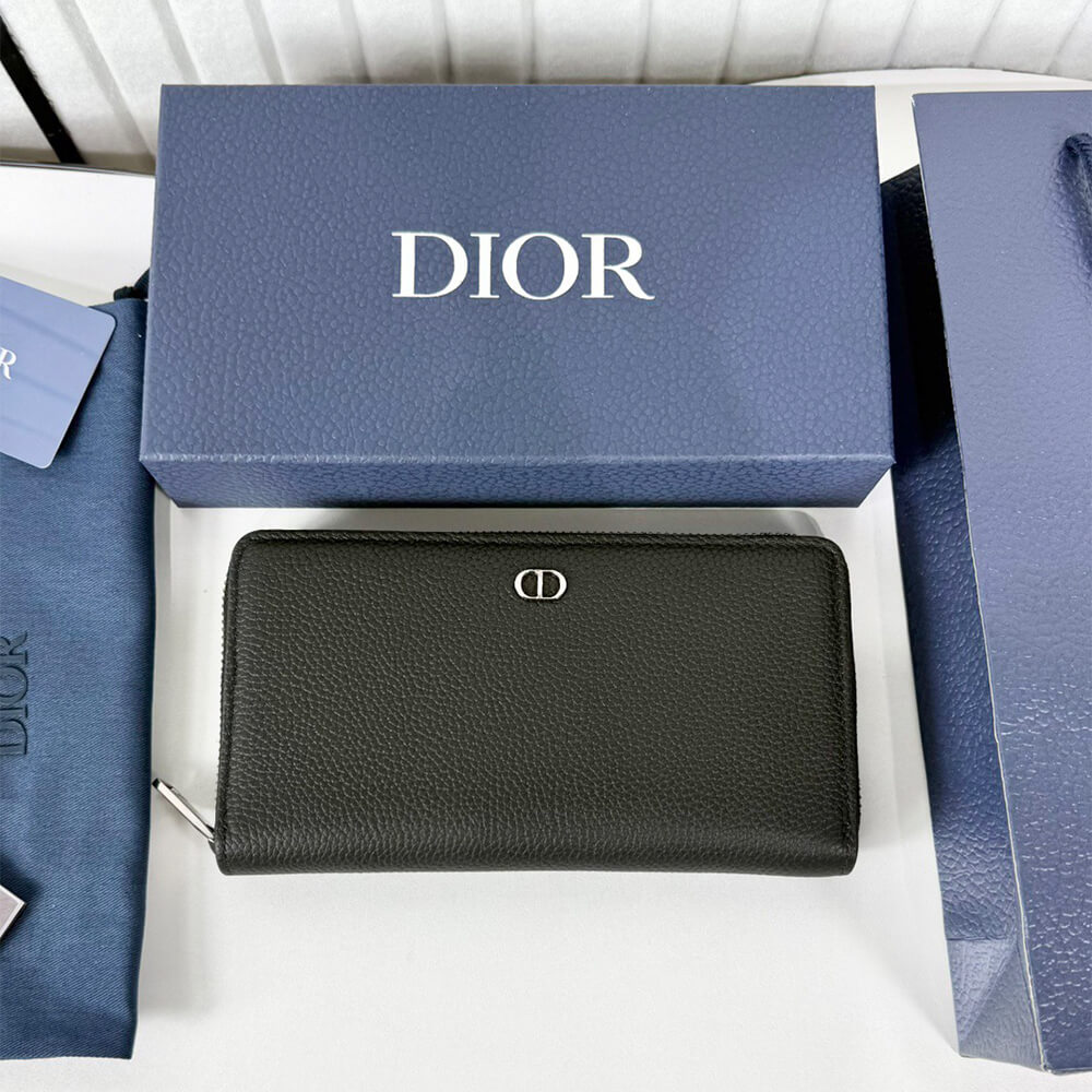 CD Icon Long Zipped Wallet(HIGH-END GRADE)