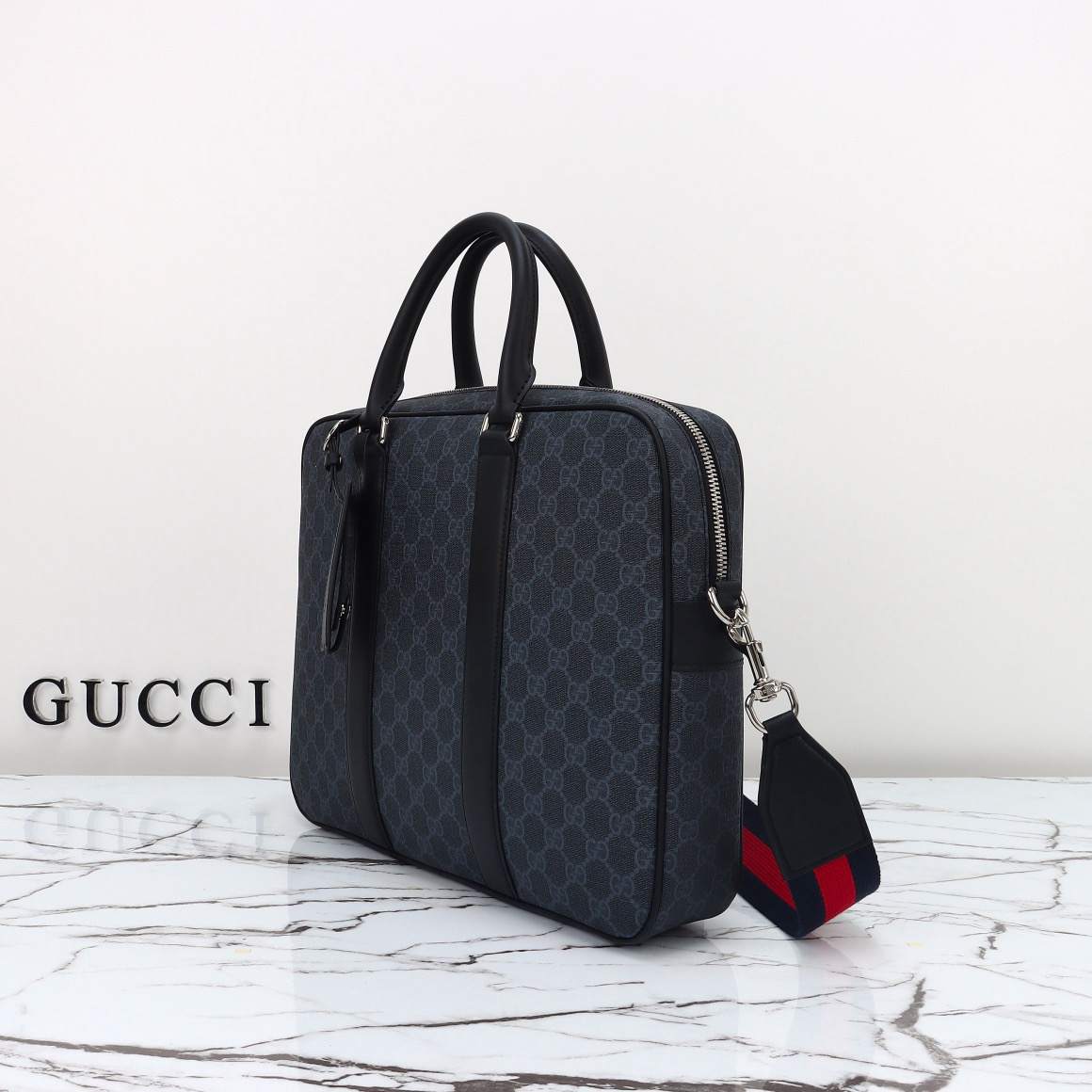 GG Black medium briefcase(HIGH-END GRADE)