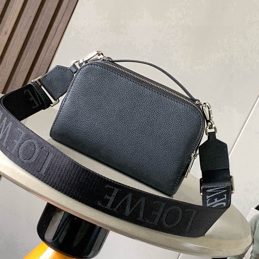 L0ew* Mini crossbody camera bag in soft grained calfskin(HIGH-END GRADE)
