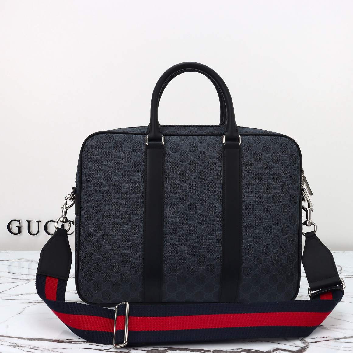 GG Black medium briefcase(HIGH-END GRADE)