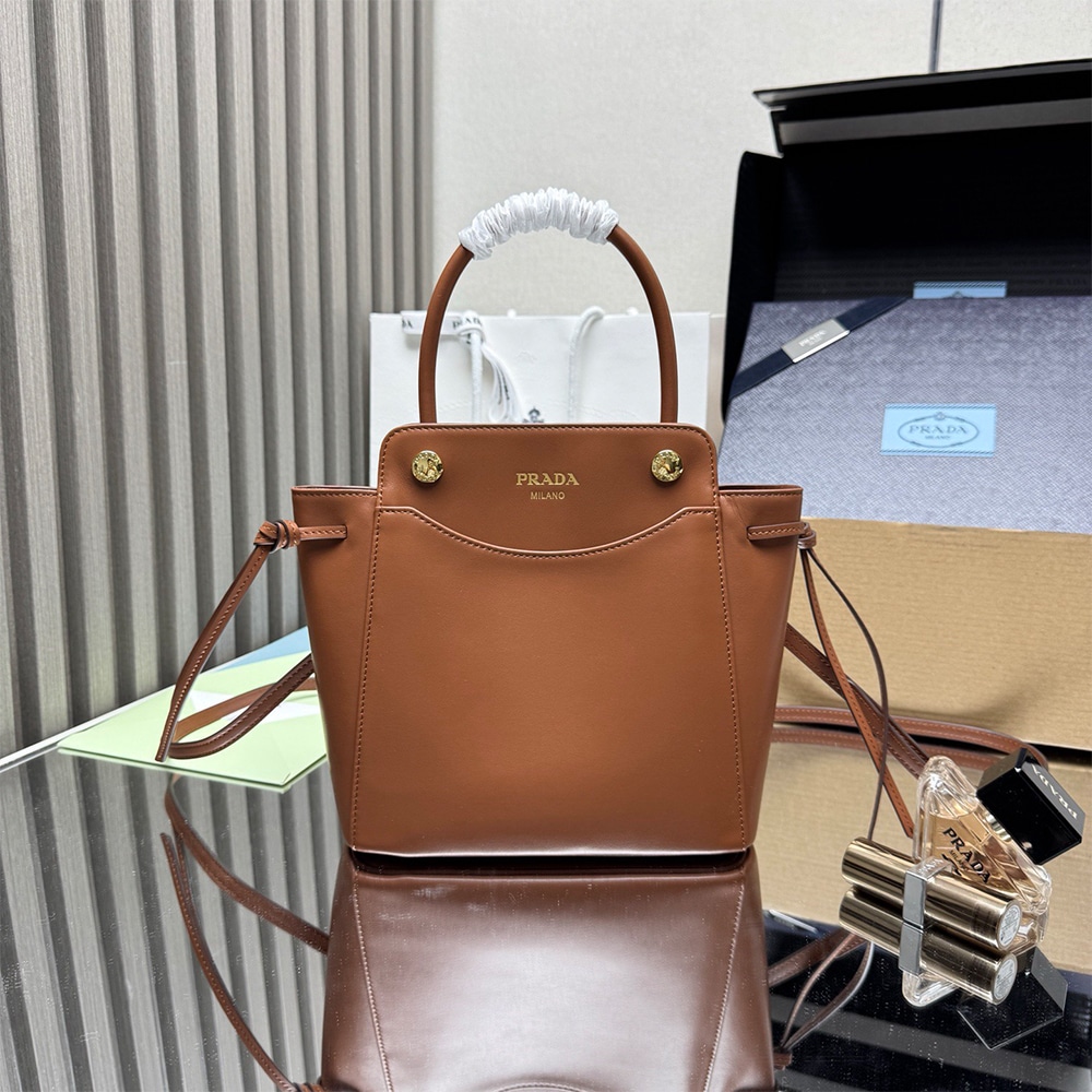 Pra*a Carry mini leather handbag(HIGH-END GRADE)