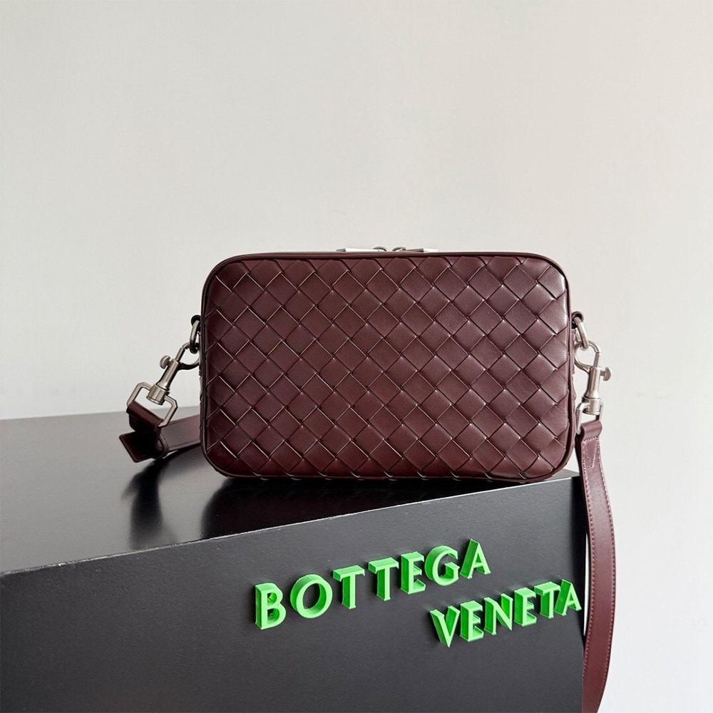 B0tt*ga Ven*ta Small Intrecciato Camera Bag(HIGH-END GRADE)