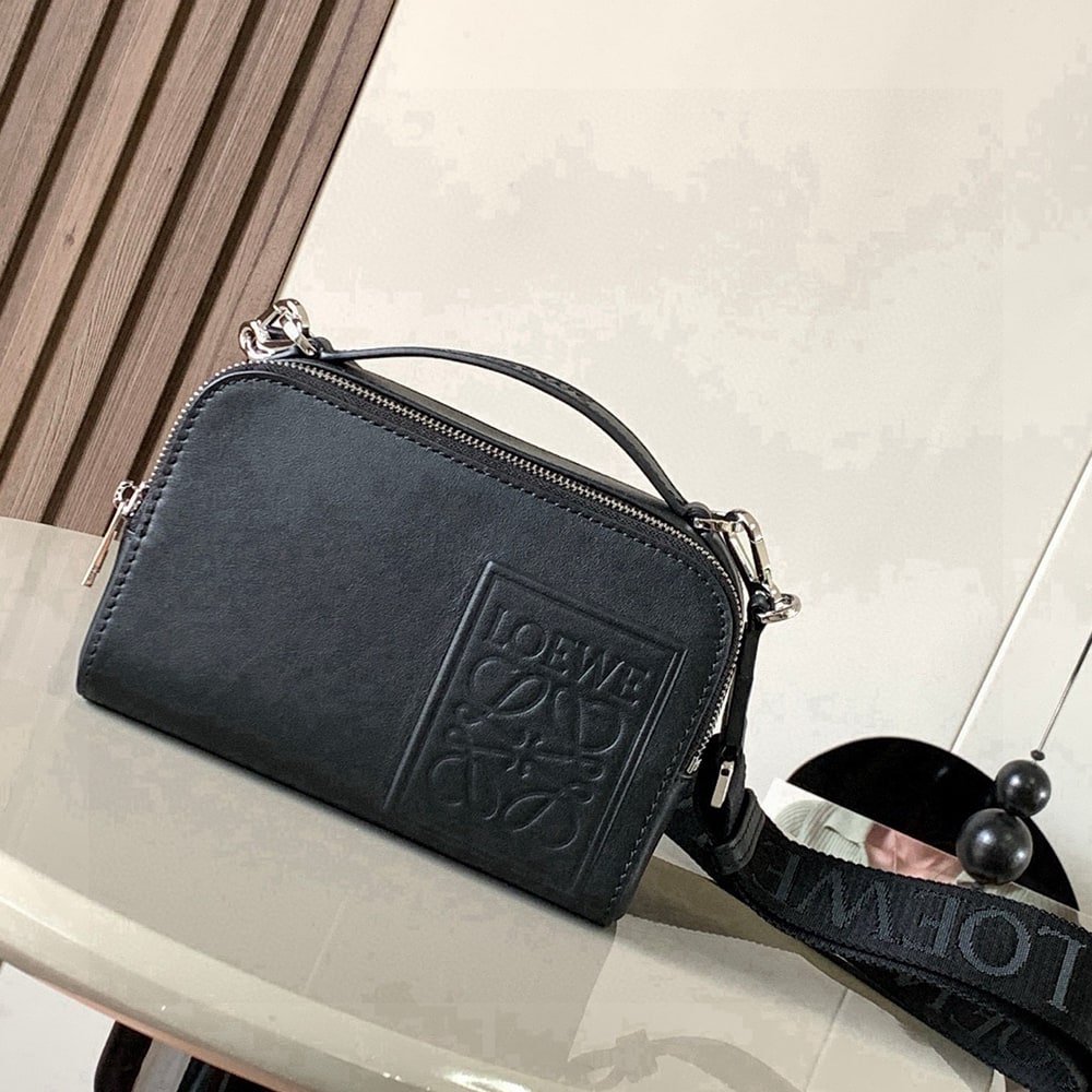 L0ew* Mini crossbody camera bag in satin calfskin (HIGH-END GRADE)
