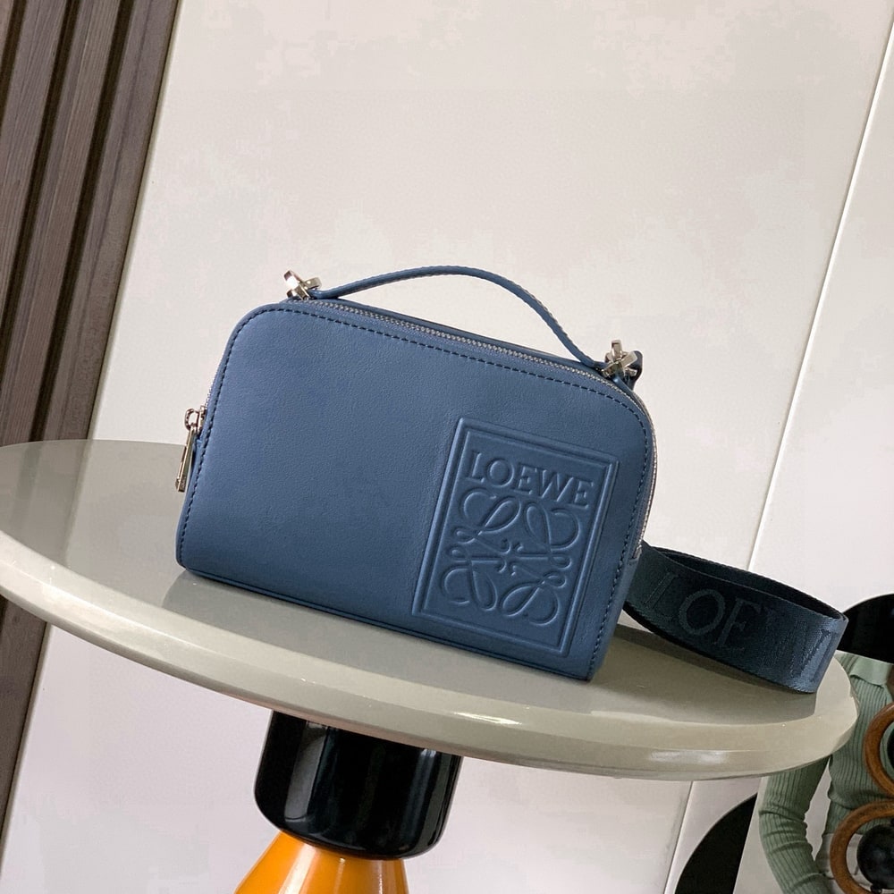 L0ew* Mini crossbody camera bag in satin calfskin (HIGH-END GRADE)