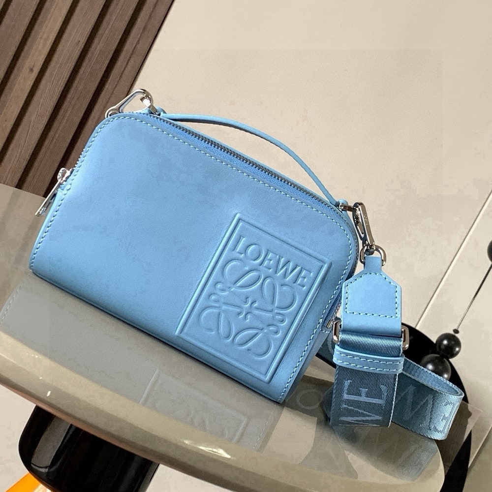 L0ew* Mini crossbody camera bag in satin calfskin (HIGH-END GRADE)
