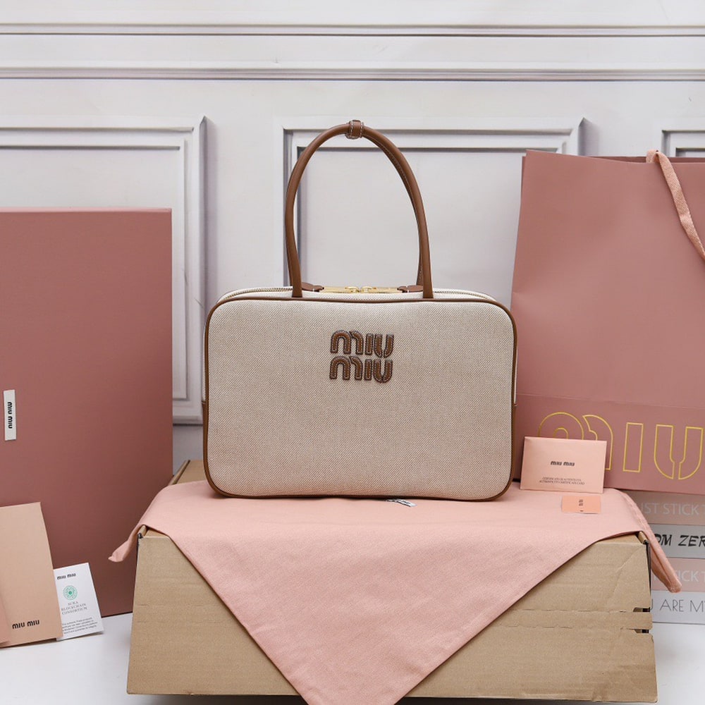M1um1u Beau Canvas and Leather(HIGH-END GRADE)