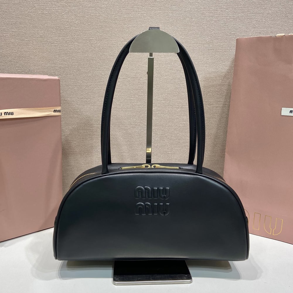 M1um1u Medium Beau leather top-handle bag(HIGH-END GRADE)