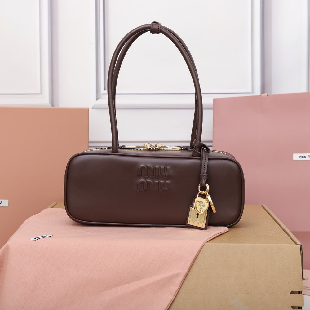 M1um1u Small Beau leather top-handle bag(HIGH-END GRADE)