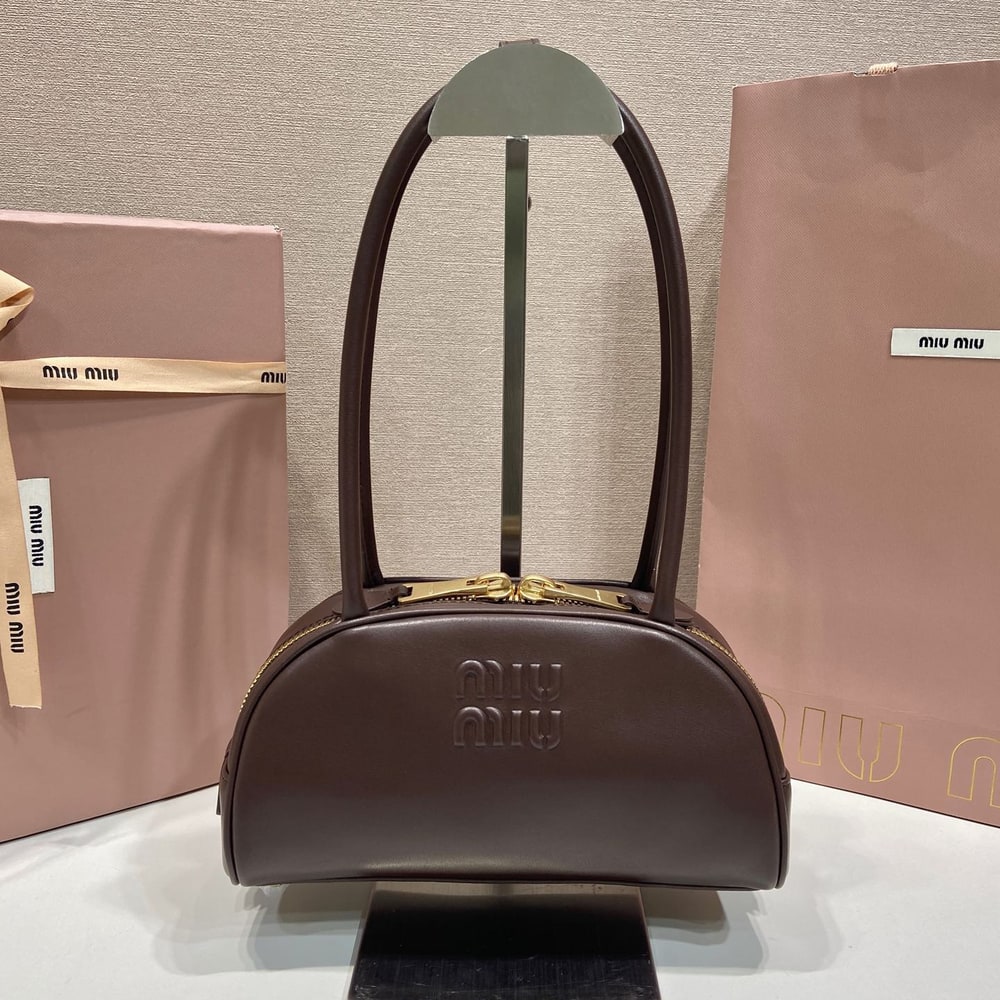 M1um1u Small Beau leather top-handle bag(HIGH-END GRADE)