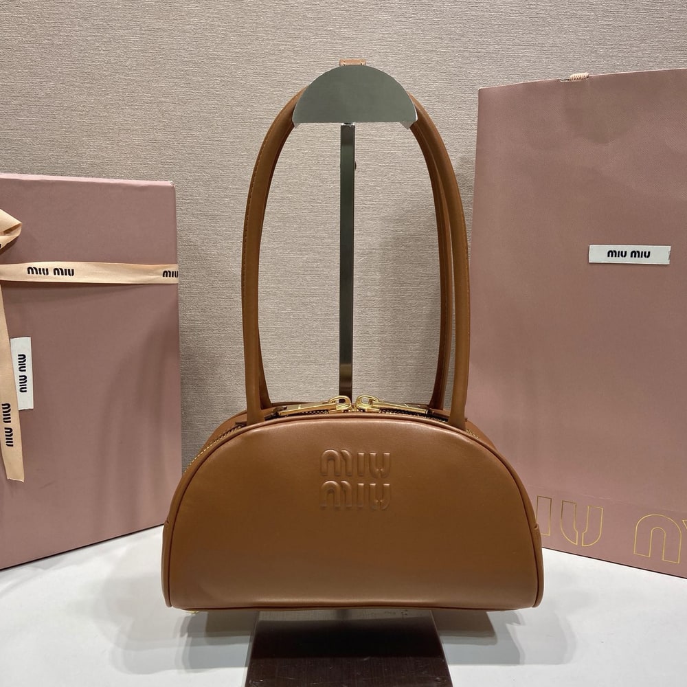 M1um1u Small Beau leather top-handle bag(HIGH-END GRADE)