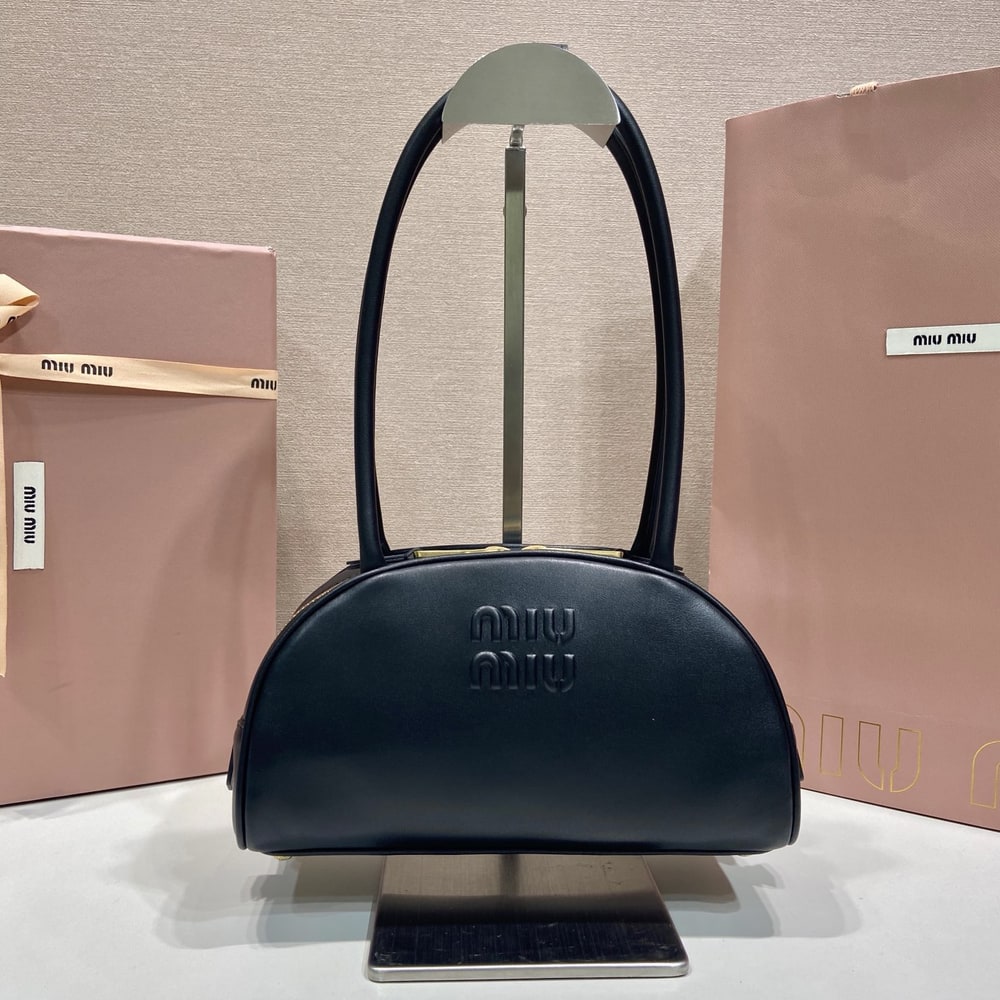 M1um1u Small Beau leather top-handle bag(HIGH-END GRADE)