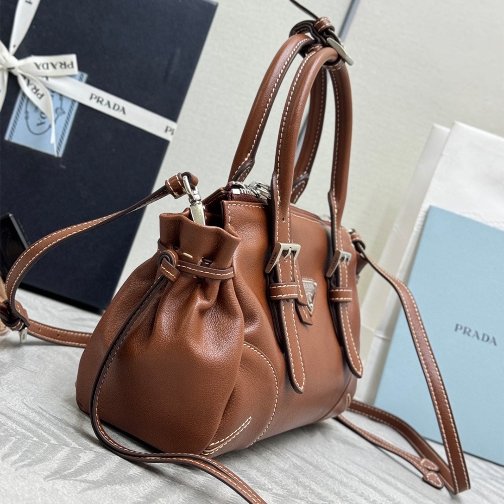 Pra*a Bonnie small leather bag(HIGH-END GRADE)