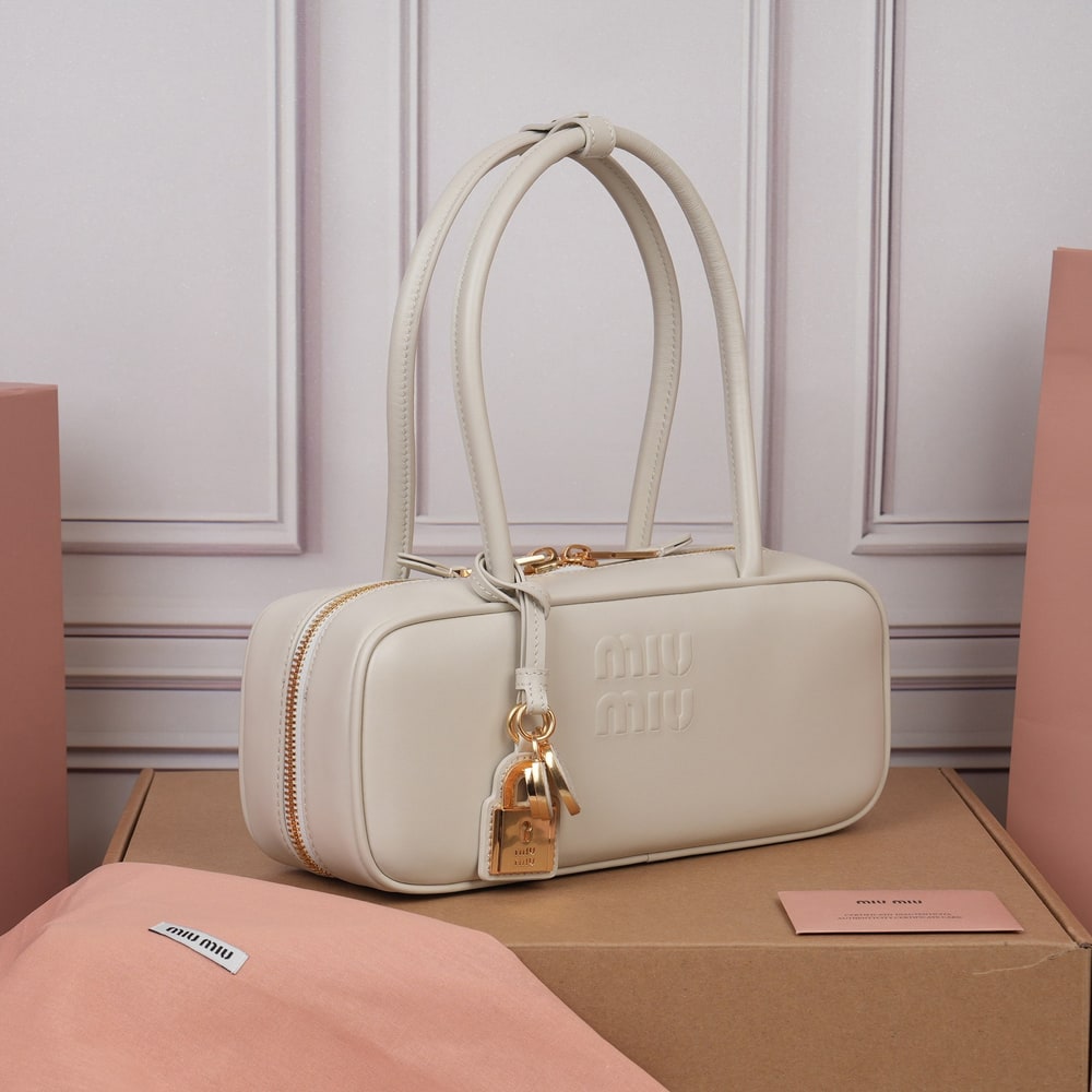 M1um1u Small Beau leather top-handle bag(HIGH-END GRADE)