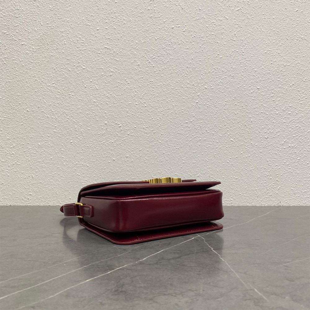 Ce1i*e TEEN TRIOMPHE BAG IN shiny calfskin(HIGH-END GRADE)