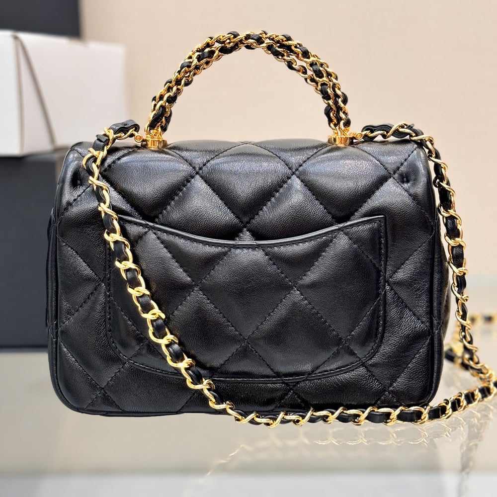 Ch**el Mini flap with top handle(TAX-FREE GRADE)
