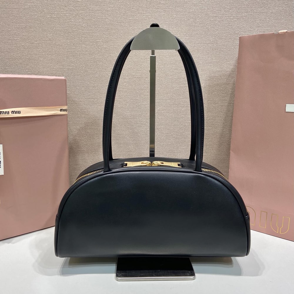 M1um1u Medium Beau leather top-handle bag(HIGH-END GRADE)