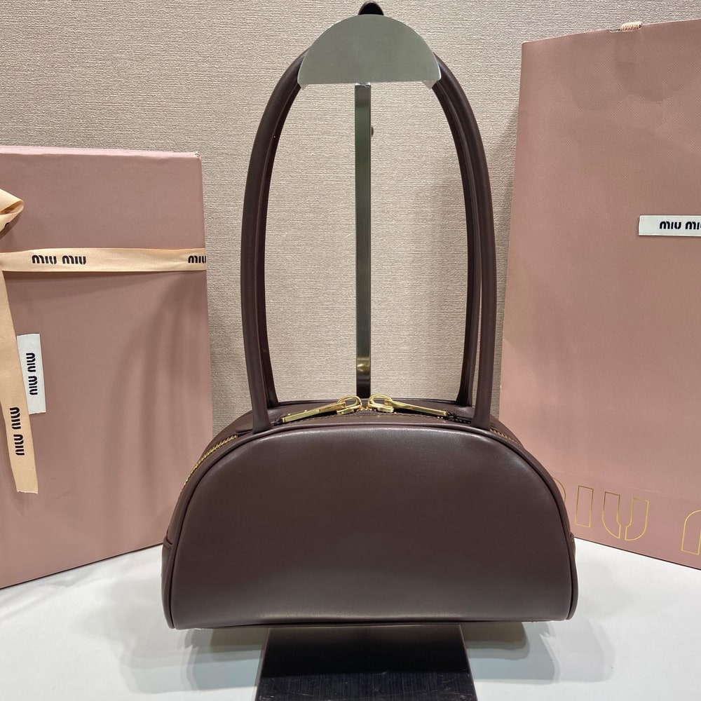 M1um1u Small Beau leather top-handle bag(HIGH-END GRADE)