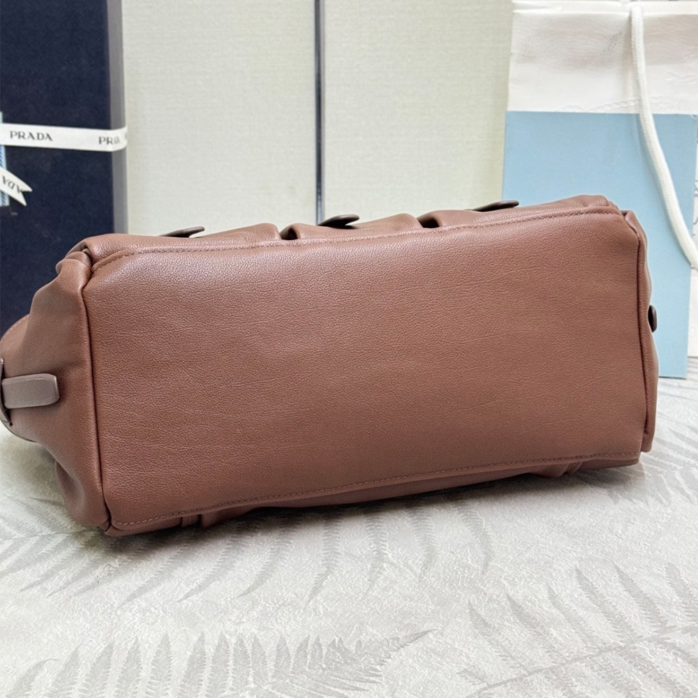 Pra*a Route large leather tote bag(HIGH-END GRADE)