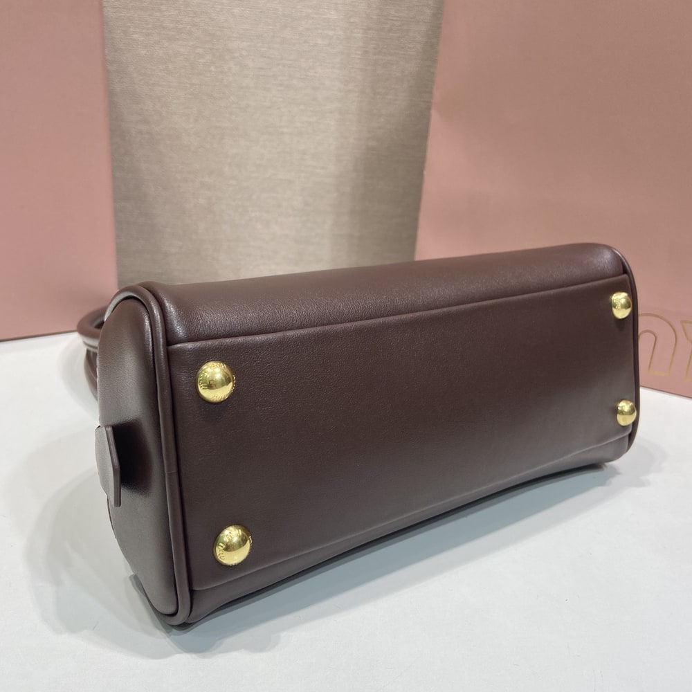 M1um1u Small Beau leather top-handle bag(HIGH-END GRADE)