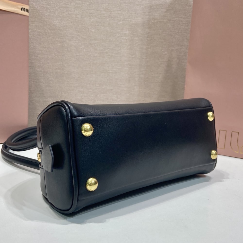 M1um1u Small Beau leather top-handle bag(HIGH-END GRADE)