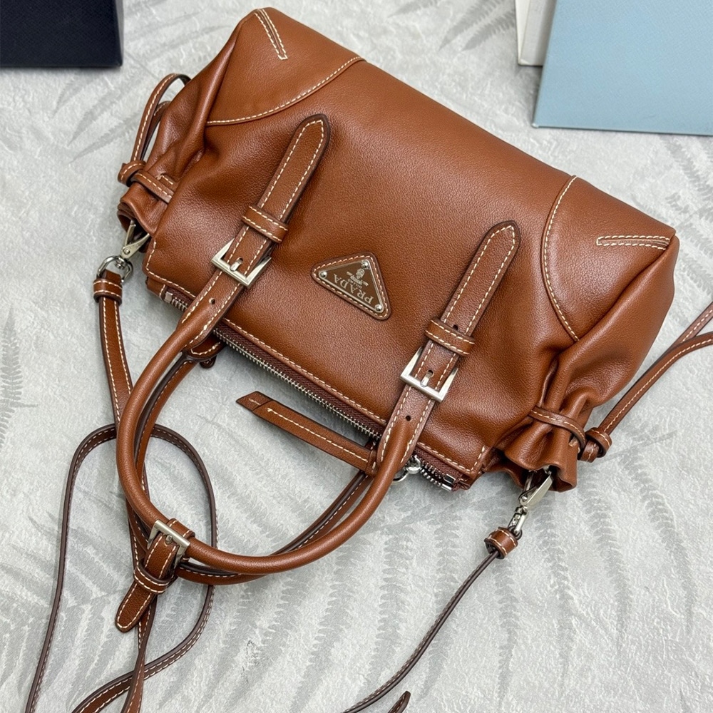 Pra*a Bonnie small leather bag(HIGH-END GRADE)