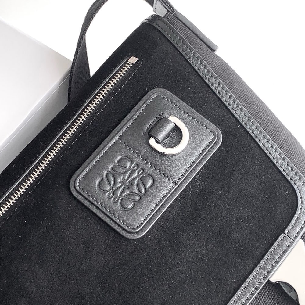L0ew* Medium Flex messenger in canvas and suede (HIGH-END GRADE)