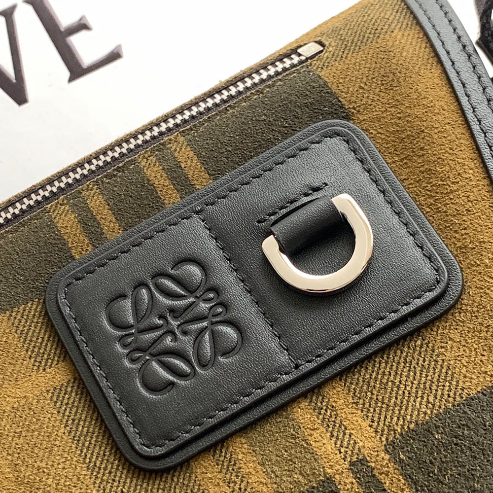 L0ew* Medium Flex messenger in canvas and brushed (HIGH-END GRADE)