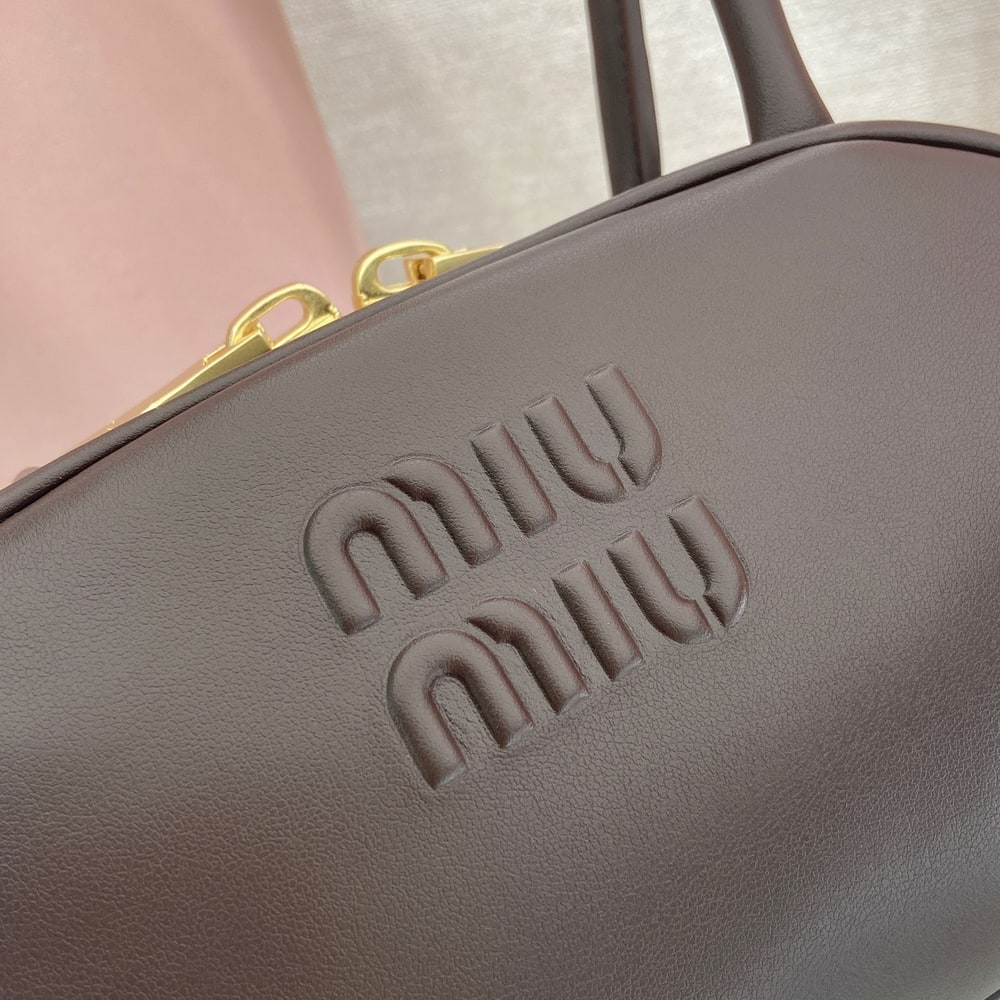 M1um1u Medium Beau leather top-handle bag(HIGH-END GRADE)