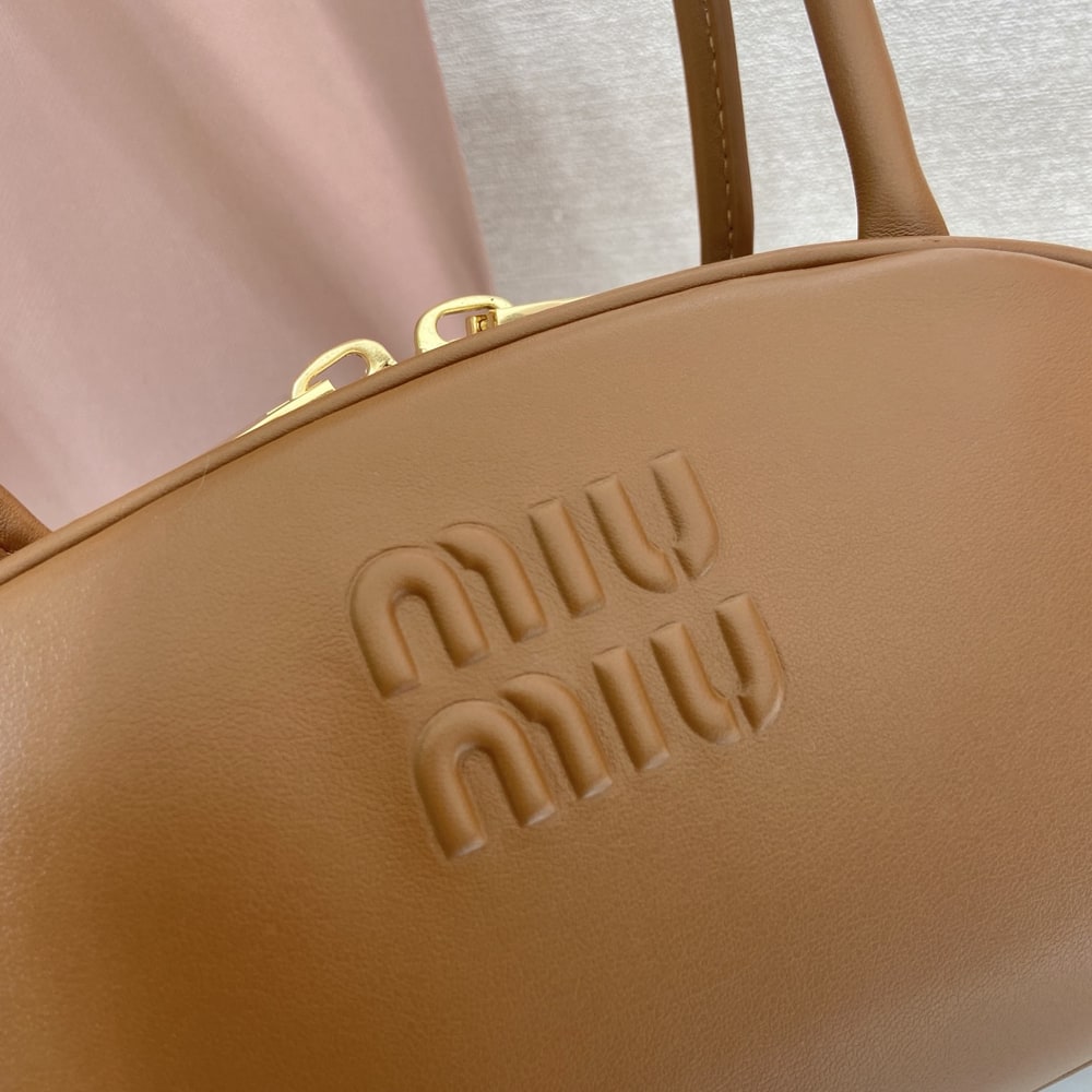 M1um1u Small Beau leather top-handle bag(HIGH-END GRADE)