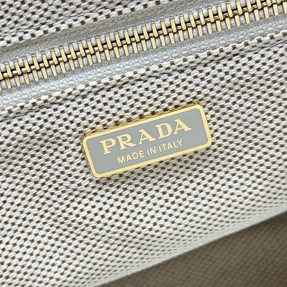 Pra*a Jardiniere small cotton canvas bag(HIGH-END GRADE)
