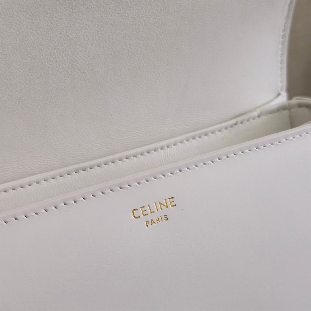 Ce1i*e TEEN TRIOMPHE BAG IN shiny calfskin(HIGH-END GRADE)