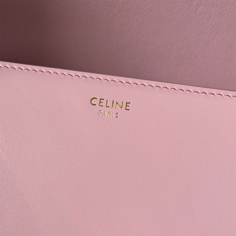 Ce1i*e TEEN TRIOMPHE BAG IN shiny calfskin(HIGH-END GRADE)