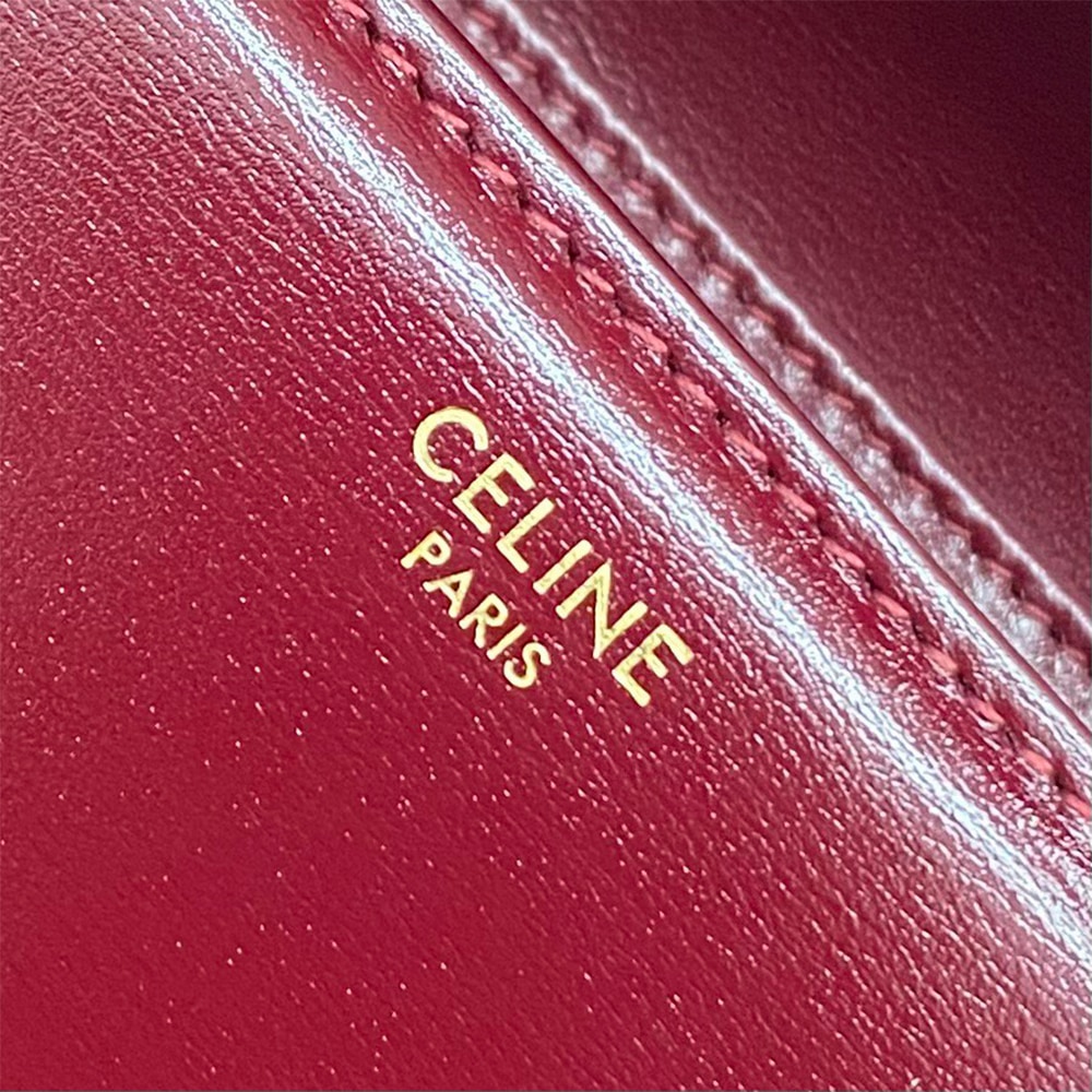 Ce1i*e TEEN TRIOMPHE BAG IN shiny calfskin(HIGH-END GRADE)