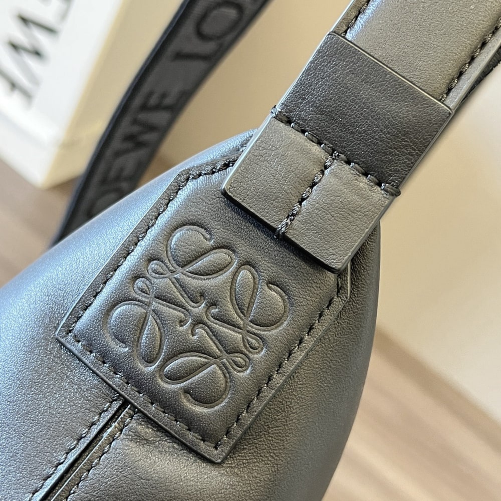 L0ew* Small Cubi crossbody bag in S*pple smooth calfskin and jacquard (HIGH-END GRADE)