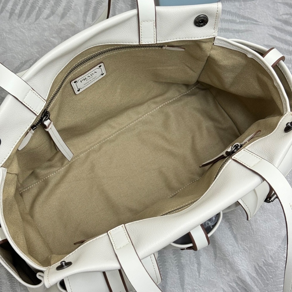 Pra*a Route large leather tote bag(HIGH-END GRADE)