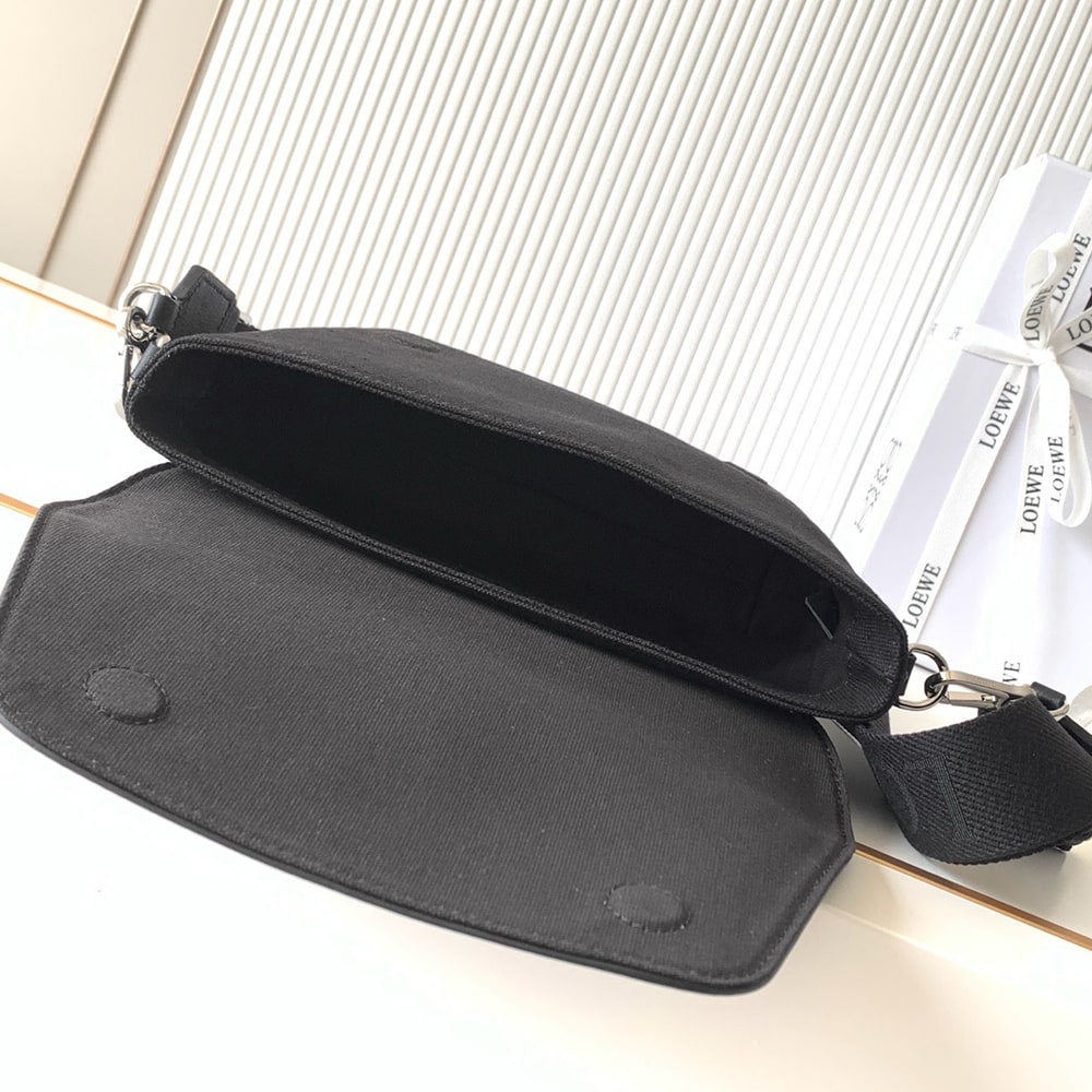 L0ew* Mini Flex messenger in canvas and suede (HIGH-END GRADE)