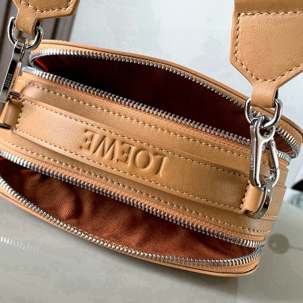 L0ew* Mini crossbody camera bag in satin calfskin (HIGH-END GRADE)