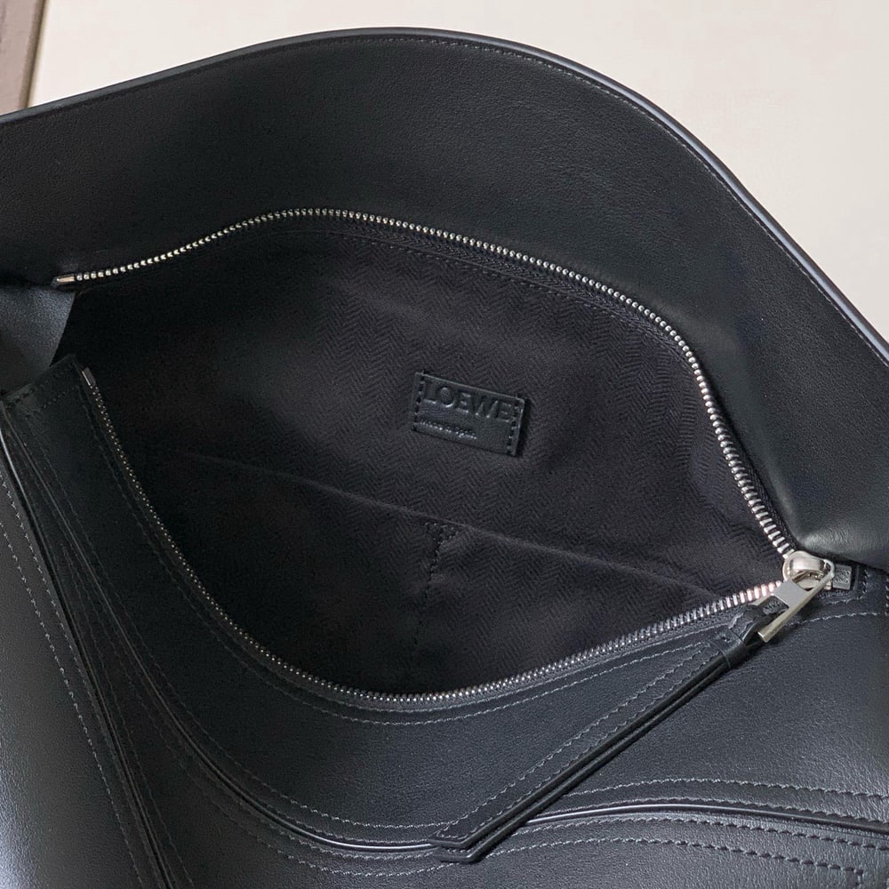 L0ew* Large Puzzle Biker bag in shiny calfskin (HIGH-END GRADE)