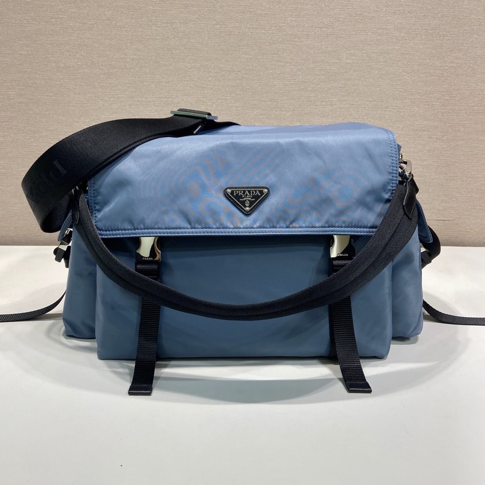 Pra*a Explore Re-Nylon and leather bag(HIGH-END GRADE)