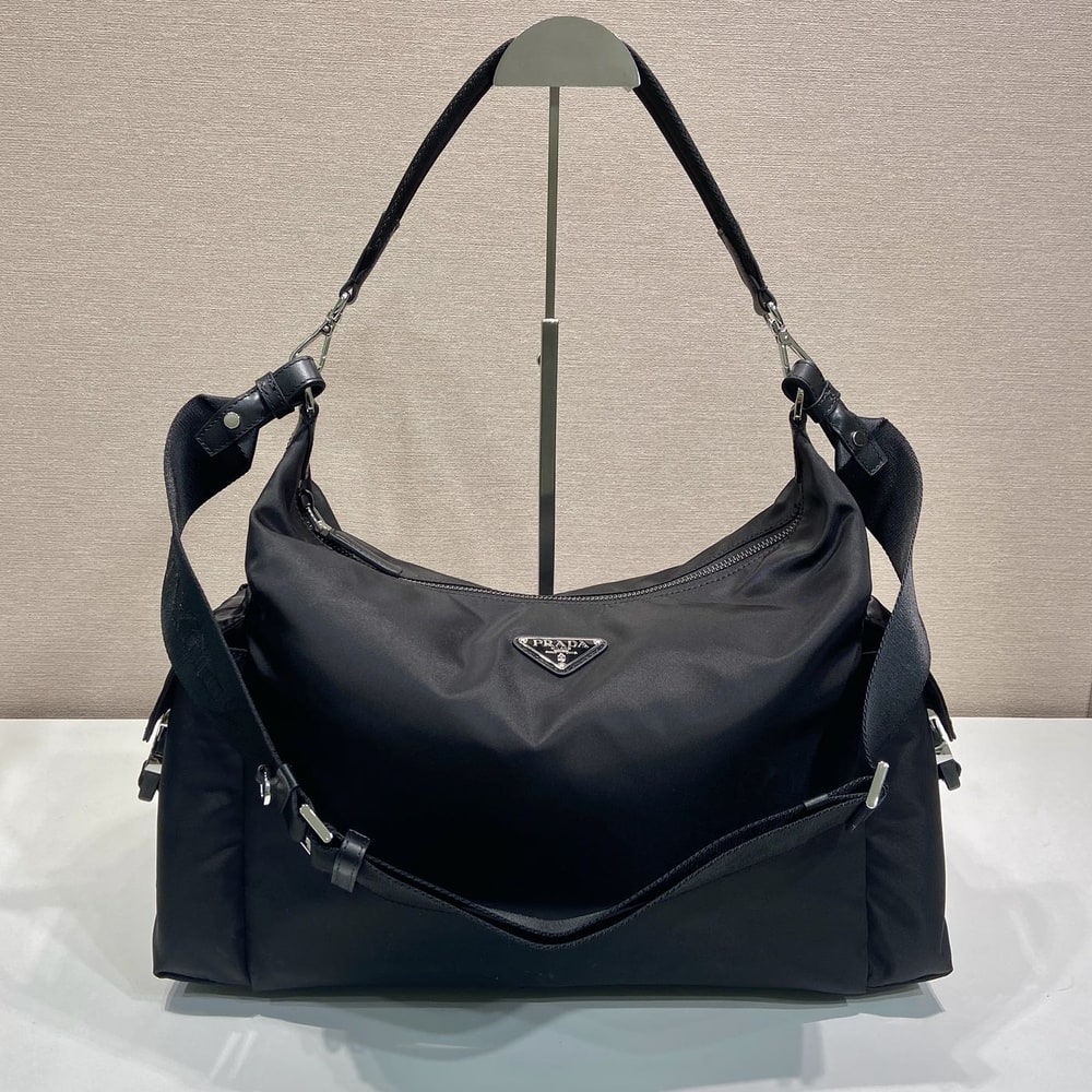 Pra*a Explore Re-Nylon and leather bag(HIGH-END GRADE)