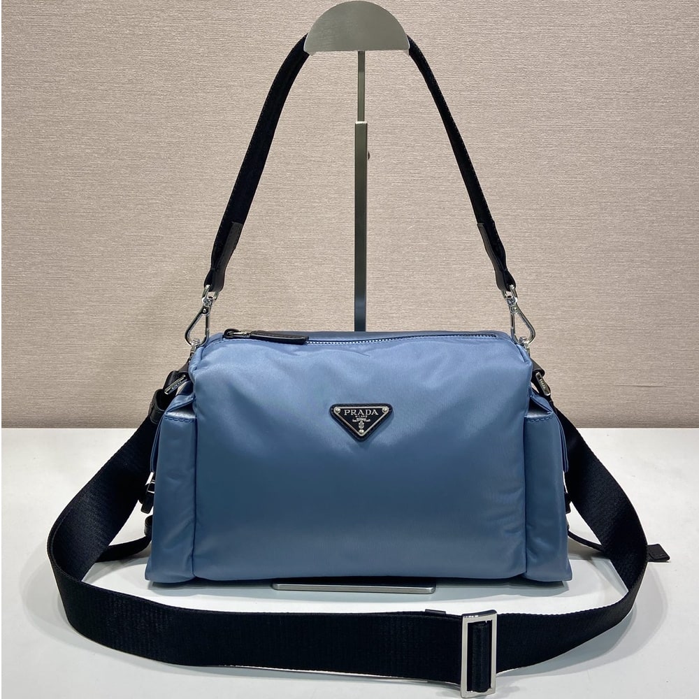 Pra*a Explore Re-Nylon and leather bag(HIGH-END GRADE)