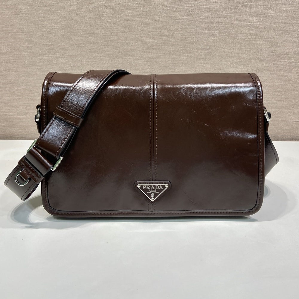 Pra*a Leather shoulder bag(HIGH-END GRADE)
